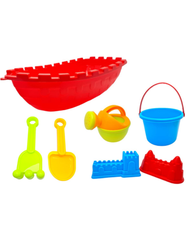 4 Set de Bote Playero con Balde (Cada Set Trae: 7 PCS)