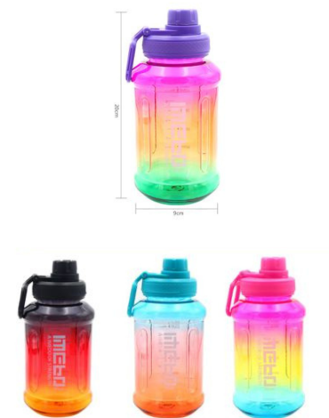 Botella de Agua Colores Surtidos 800 ML x 6 Unds.