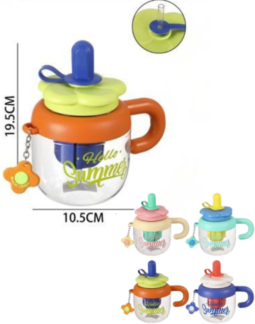 Botella de Agua 1040 ML Colores Surtidos x 6 Unds.Medida: 19 x 10.5 cm aprox.