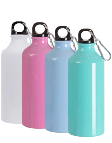 Botella BS de Aluminio Colores Surtidos x 12 Unds. Medida: 600 ml aprox.