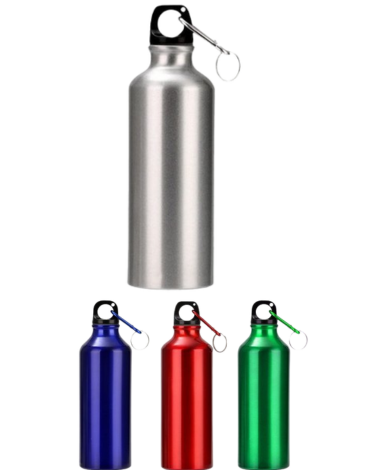 Botella de Aluminio Colores Surtidos x 12 Unds. Medida: 750 ML