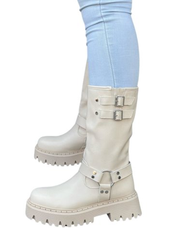 Botines para Mujer Eco Cuero Color Único x 8 Pares.Talla: 35 al 40