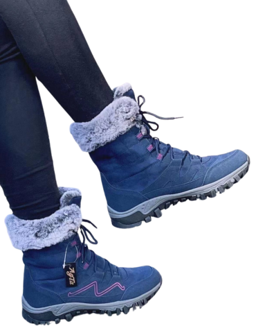 Botines de Mujer con Peludito Color Único x 8 Pares.Talla: 35 al 40