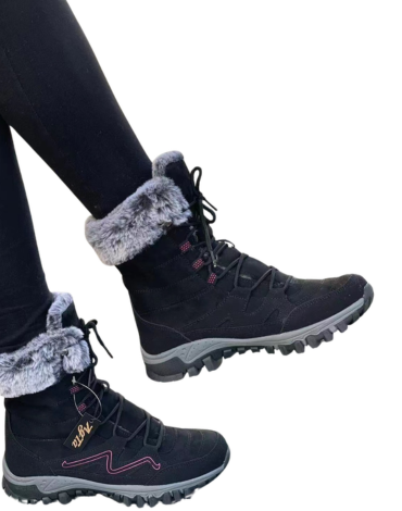 Botines de Mujer con Peludito Color Único x 8 Pares.Talla: 35 al 40