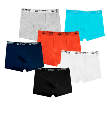 Boxer Liso  x 12 Unds.Tallas:10-12 / 12-14 /14-16