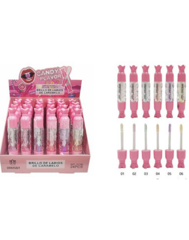 Brillo Labial Colores Surtidos x 24 Unds.Medida: 8.17kg aprox.