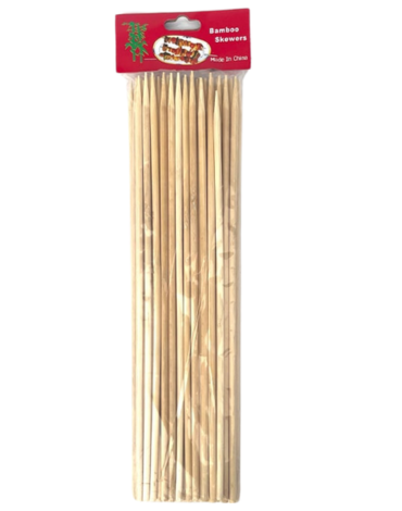 12 Set de Brochetas Bamboo.Medida: 40 cm aprox (1 Set Trae :45 PCS )