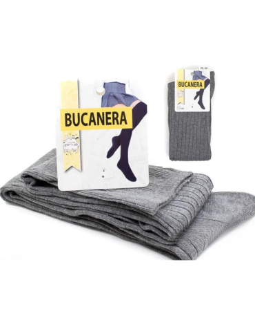 Bucaneras Bamboo Escolar Color Gris x 12 Pares. Talla: 35 - 39