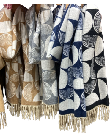 Bufanda Cashmere Lanilla Colores Surtidos x 12 Unds.