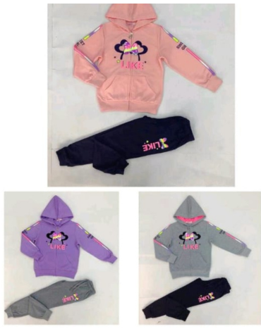 Buzos Completos de Niña  x 18 Unds. Tallas: 4 a la 14