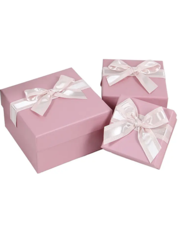3 Set Caja de Regalo Color Único (1 Set Trae 3 PCS)