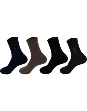 Calcetines de Toalla Media Caña Colores Surtidos x 24 Pares. Talla: 40 - 43