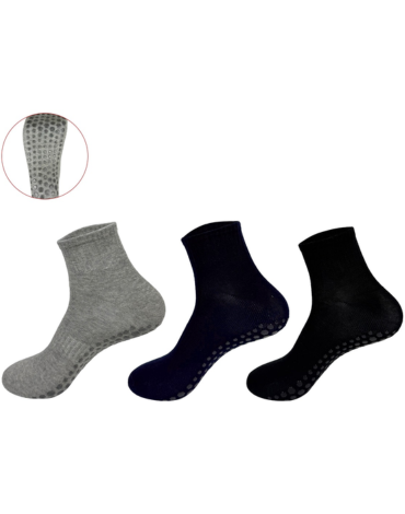 Calcetines Antideslizante de Algodón Colores Surtidos x 24 Pares. Talla: 40 - 43