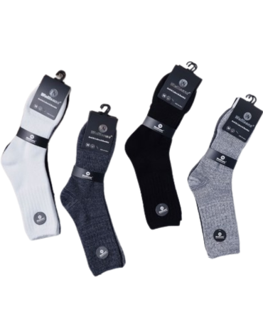 Calcetines de Invierno Colores Surtidos x 12 Pares. Talla: 40 - 48