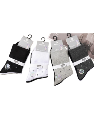 Calcetines 100% Algodón para Diabéticos x 12 Pares. Talla: 40 - 48