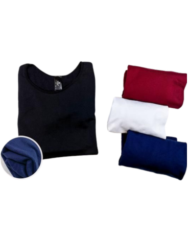 Camiseta Polar Primera Capa Colores Surtidos x 12 Unds. Talla: Estándar