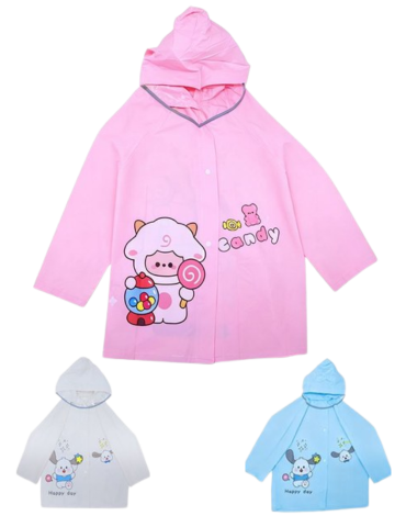 Capa Impermeable Infantil Colores Surtidos x 6 Unds. Talla: XXXL (135 - 155 cm aprox)