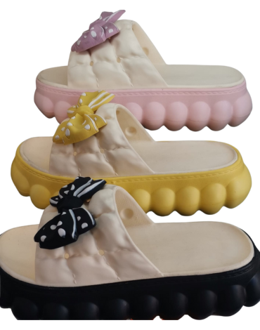 Chalas de Mujer con Lazo Colores Surtidos x 24 Pares. Talla: 35 al 40