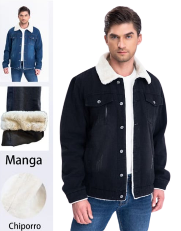 Chaqueta de Hombre con Chiporro  x 12  Unds. Talla: M - L - XL - XXL