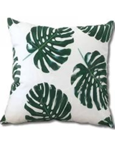 Cojín Decorativo Estampado Hojas x 6 Unds. Medida: 43 x 43 cm aprox.