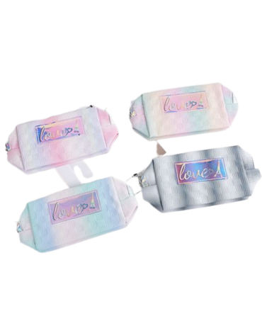 Cosmetiquero Love Tornasol Colores Surtidos x 12 Unds.