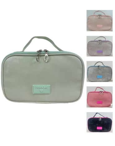 Cosmetiquero Liso Colores Surtidos x 6 Unds.