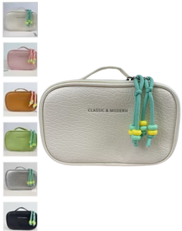 Cosmetiquero Liso Colores Surtidos x 6 Unds.