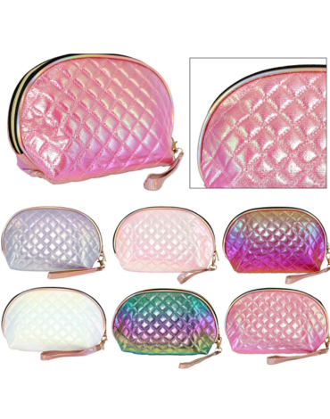 Cosmetiquero Tornasol Colores Surtidos x 4 Unds. Medida: 21 x 14 x 17 cm aprox.