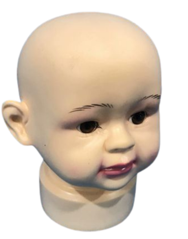 Cabeza de Maniquí Plástico Duro x10 Unds.