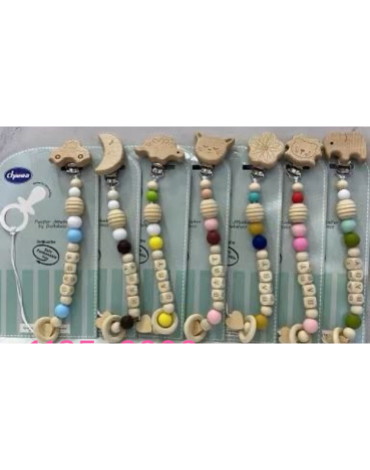 Cadena de Chupete para Bebes Modelos Surtidos x 6 Unds.