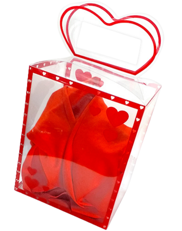 Caja Plegable Plástico x 12 Unds. Medida: 14 x 11 x 18  cm aprox.