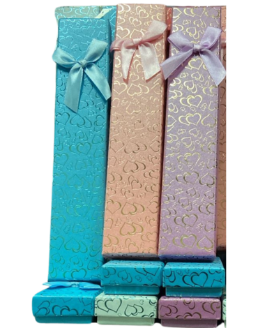Caja de Regalo Colores Surtidos x 24 Unds. Medida: 21 x 4 cm aprox.