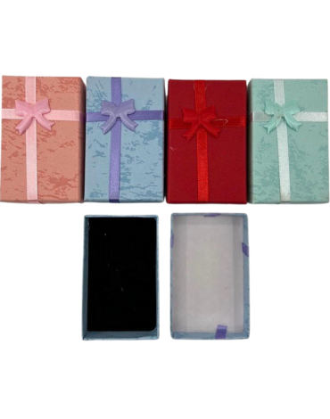 Caja de Regalo con Lazo Colores Surtidos x 60 Unds Medida: 5 x 8 cm aprox.