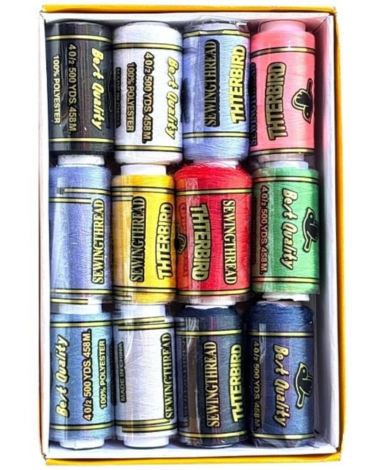 10 Cajas Hilos de Coser Colores Surtidos.(1 Caja Trae : 12 PCS)