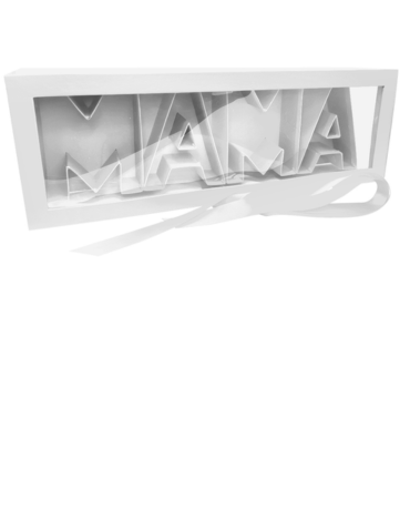 Caja Mamá Blanca x 4 Unds. Medidas: 44,5  x 15,5 x 9 ,5  cm aprox.