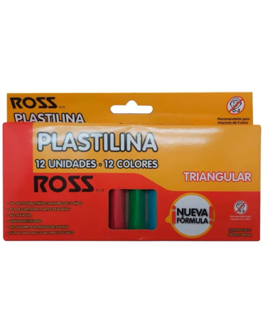 6 Cajas Plastilina ROSS (1 caja Trae : 12 PCS)