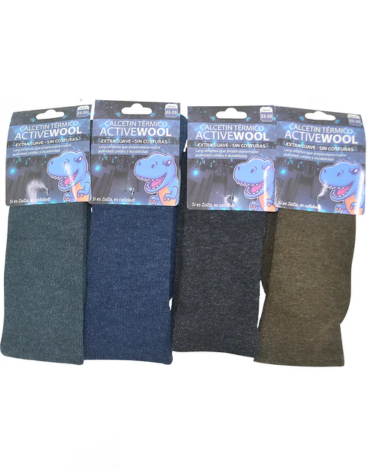 Calcetín Niño Térmico sin Costura x 12 Pares. Talla: 4 - 5  (26  - 28)