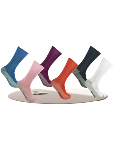 Calcetín Mujer Cobre +Bamboo Sin Costura x 12 pares. Talla: 35 - 39