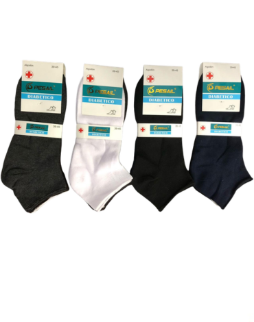 Calcetín para Hombre para Diabético Liso x 24 Pares.Talla: 39 al 45