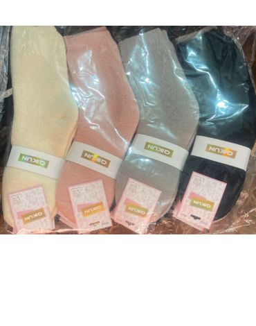 Calceta Mujer Corta Colores Surtidos x 12 Pares.Talla: 36 - 41