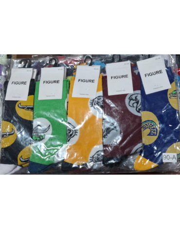 Calcetas Largas Colores Surtidos x 12 Pares. Talla: 40 - 46