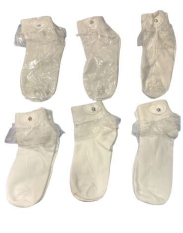 Calcetines de Niña con Vuelo x 24 Pares.Talla:18 / 20 - 20 /  22