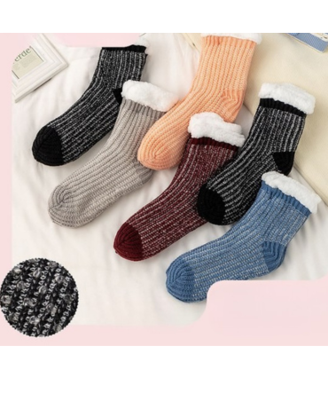 Calcetines de Mujer con Chiporro Colores Surtidos x 12 Pares.Talla: 36 al 42