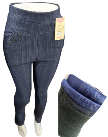 Calza Mujer con Interior Polar x 12 Unds.