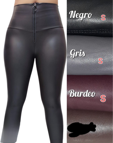 Calza Eco Cuero para Mujer Micro Polar x 4 Unds.Talla: S (36 / 38 / 40)