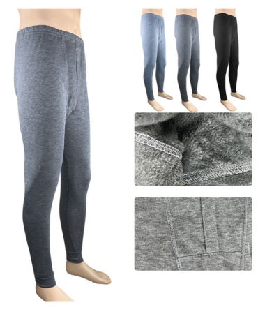 Calzoncillo Largo Hombre Algodón con Polar x 12 Unds. Tallas: M/XL - XL/XXL