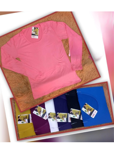 Camiseta Cuello Redondo Bambú de Mujer  x 12 Unds. Tallas: M-L / XL-XXL
