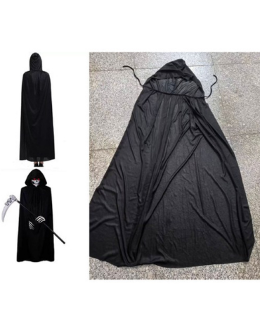Capa Negra para Halloween x 4 Unds Medida: 140 cm aprox.