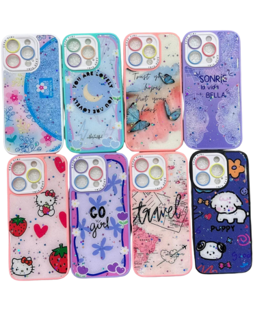 Carcasa IPhone 11 Modelos Surtidos x 6 Unds .