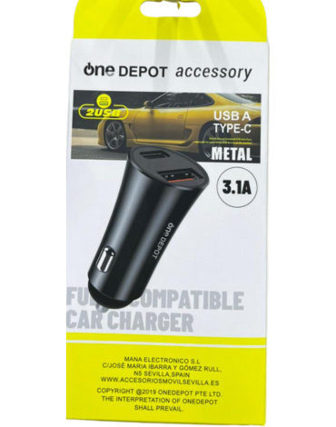 Cargador para Auto USB x 4 Unds.